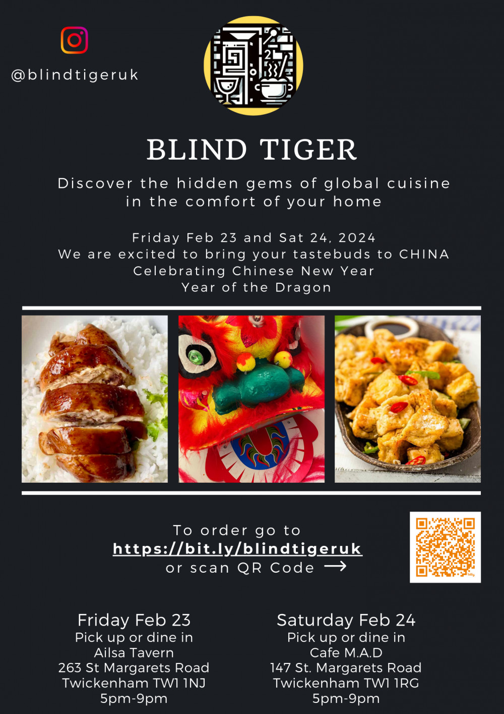 Blind Tiger UK - Chinese food POP UP Blind Tiger UK - Chinese food POP UP