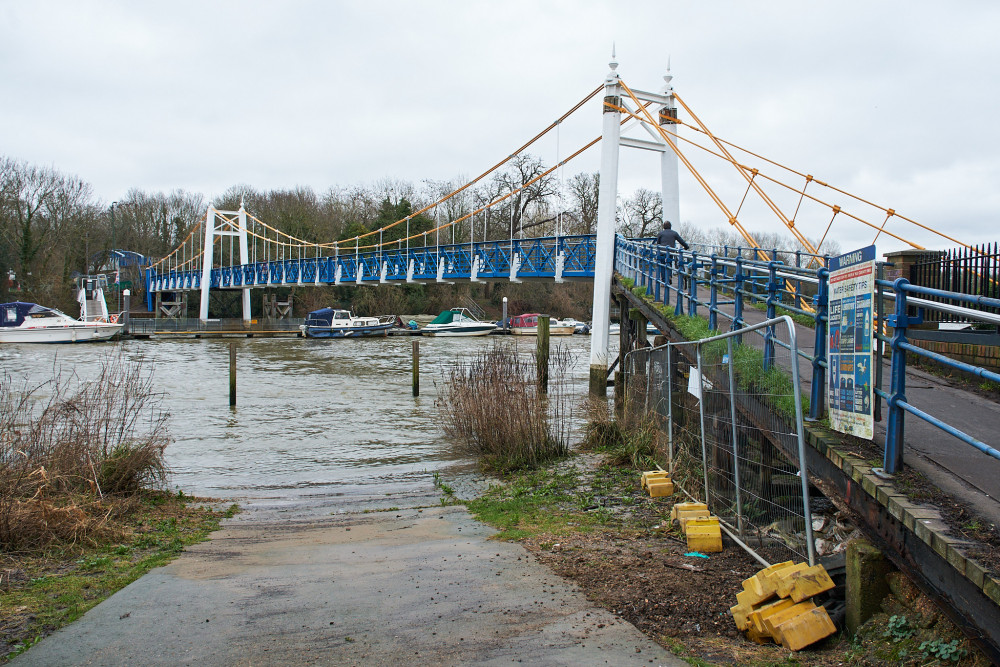 While Teddington Lock's bridges have been restored, the council is yet to begin work on the nearby ramp along Ferry Road (Photo: Oliver Monk)