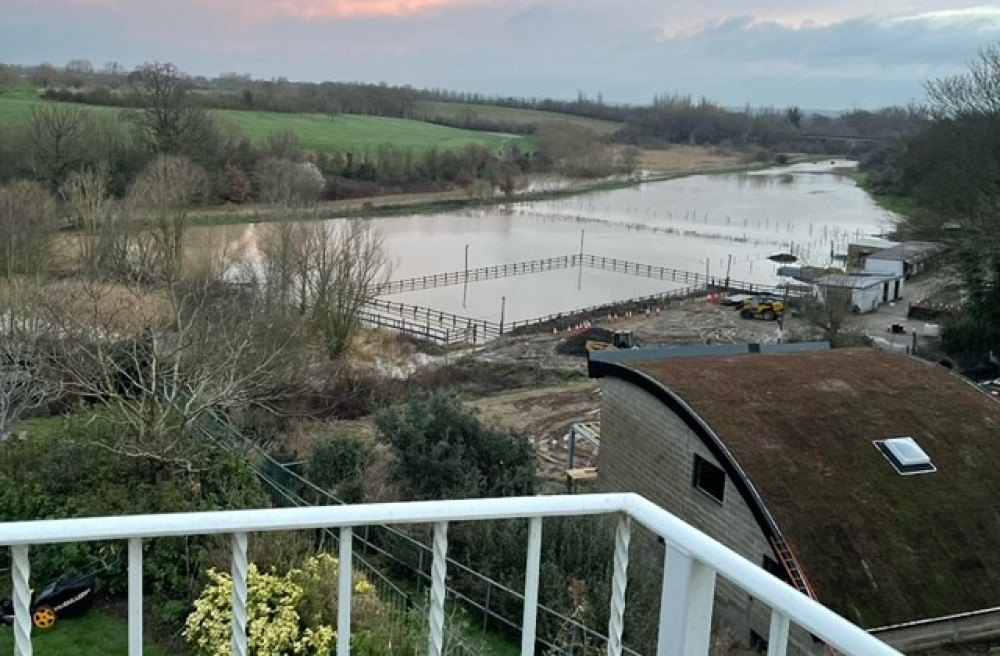 Flooding of the stables and paddocks at North Stifford.