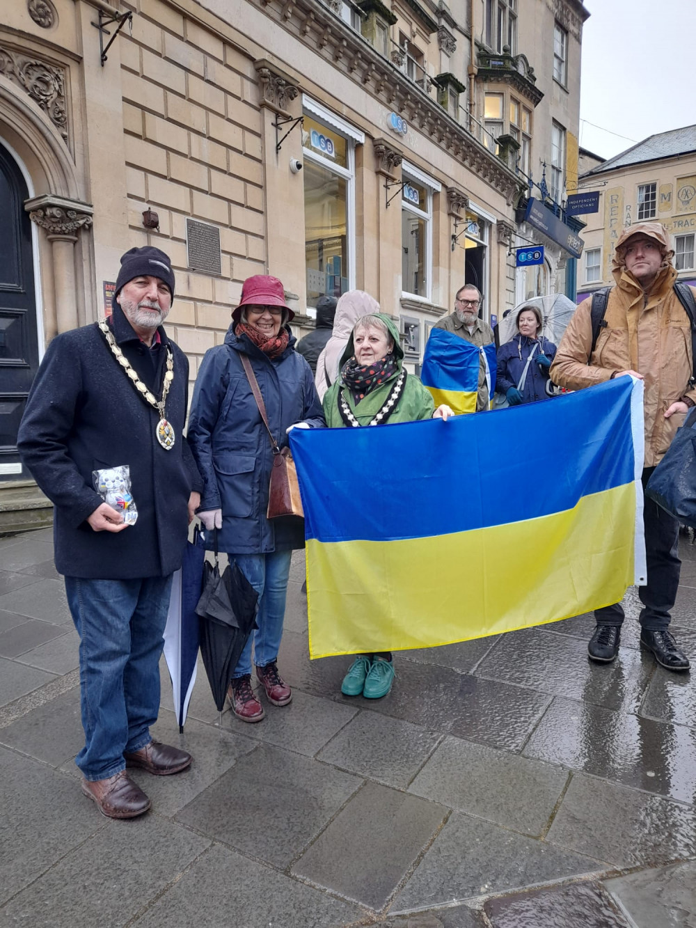 Mayor Philip Campagna at the vigil, image Frome Town Council