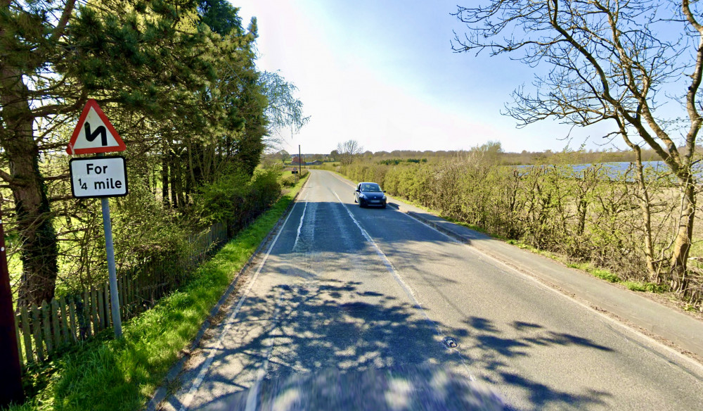 The van was crashed in a field on Moira Road, just outside Ashby. Photo: Instantstreetview.com