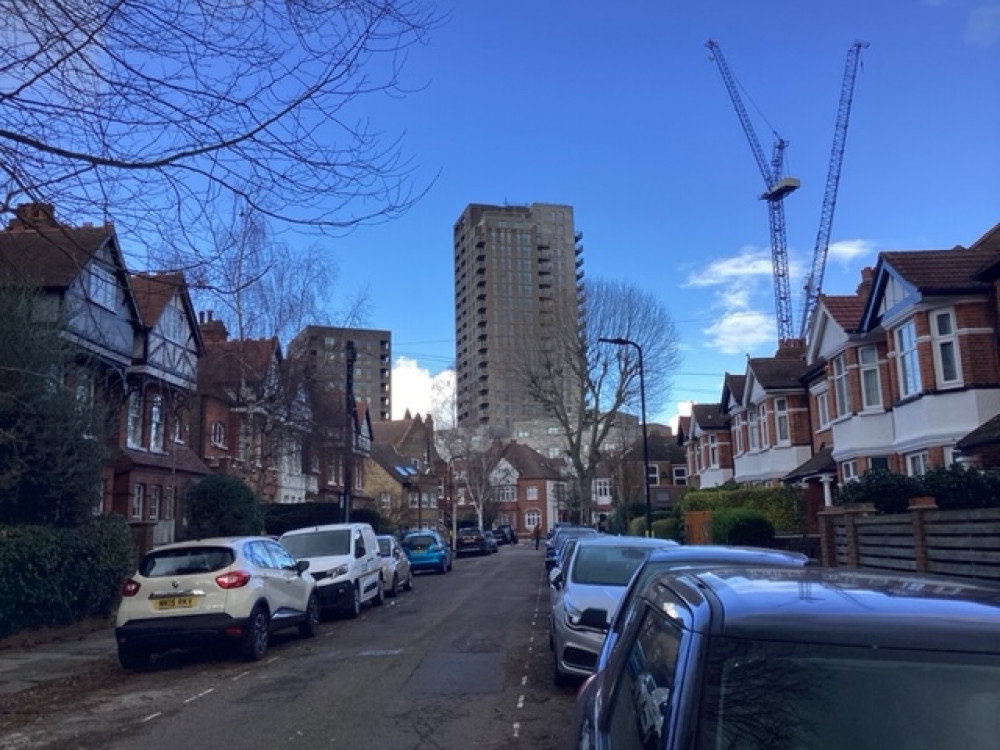 The Friary Park development underway in Acton (credit: Cap the Towers). 