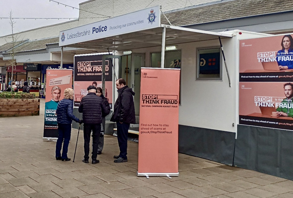The roadshow visited Coalville's Belvoir Shopping Centre earlier this month. Photo: Leicestershire Police The roadshow visited Coalville's Belvoir Shopping Centre earlier this month. Photo: Leicestershire Police