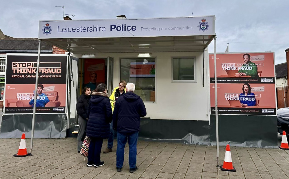 The roadshow visited Market Street in Ashby de la Zouch earlier this month. Photo: Leicestershire Police The roadshow visited Market Street in Ashby de la Zouch earlier this month. Photo: Leicestershire Police