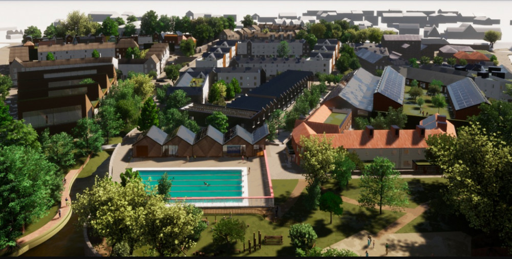 Artist's impression of the Mayday Saxonvale proposals for Frome. Image: Mayday Saxonvale.