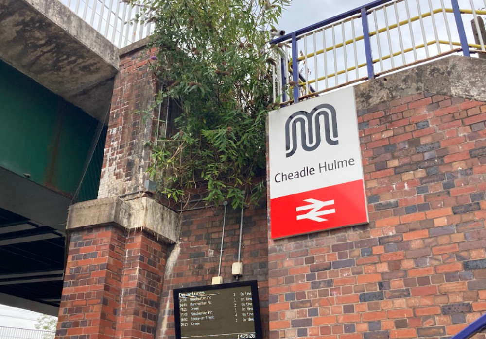 Police, fire and ambulance crews were called to Cheadle Hulme station yesterday evening (26 February) to attend to a casualty on the tracks (Image - Nub News)