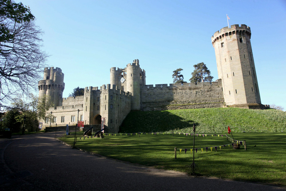 Warwick Castle was named as number nine on the list (image via SWNS)