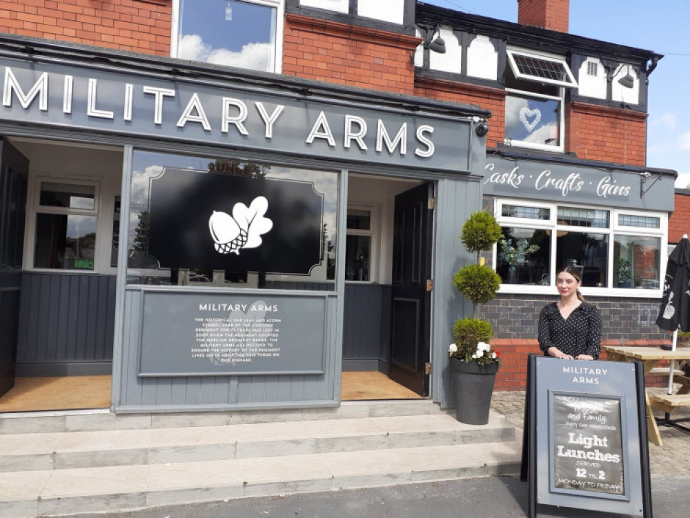 The Military Arms in Congleton Road is staging a 12-hour darts marathon for Macmillan today. (Photo: Sandbach Nub News)  
