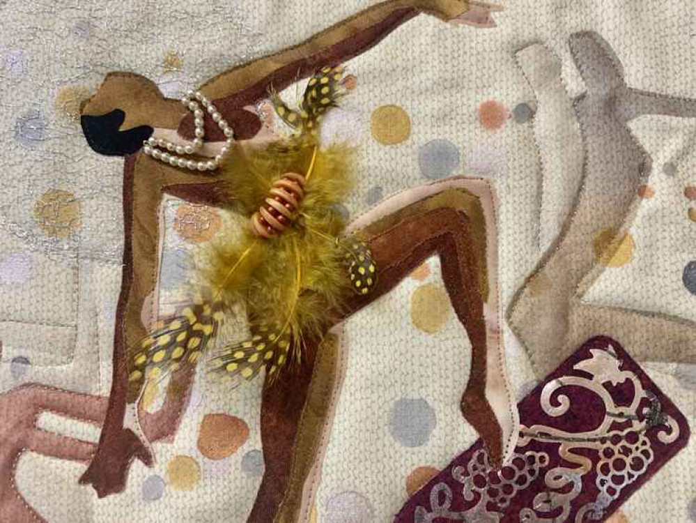 'Josephine, Toast of Paris' by Eileen Norris of National Progression Textile Group 'Josephine, Toast of Paris' by Eileen Norris of National Progression Textile Group