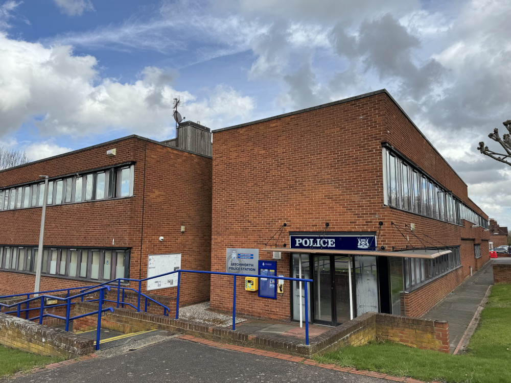 Herts Police have warning parents about the dangers of buying e-scooters for their children. PICTURE: A shot of Letchworth Police Station taken today, Monday, March 4, 2024. CREDIT: Letchworth Nub News 