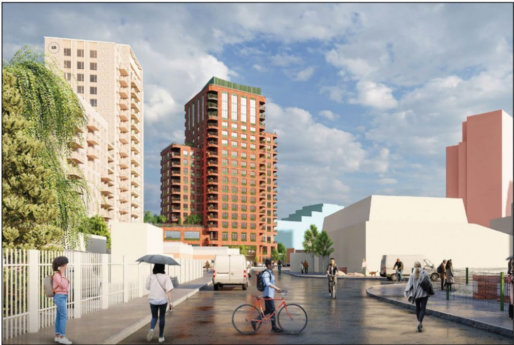 A CGI image of the Greenock Road development in South Acton, Ealing (credit: Ealing Council).