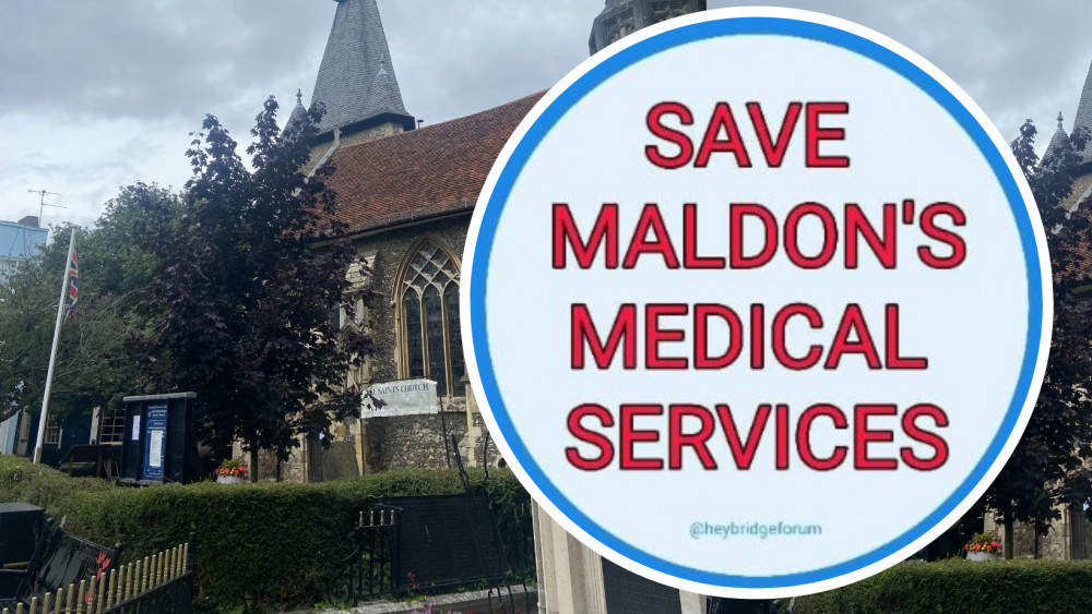 This is one of the first demonstrations' against the move. (Photo: Chloe Brewster, Save Maldon's Medical Services)