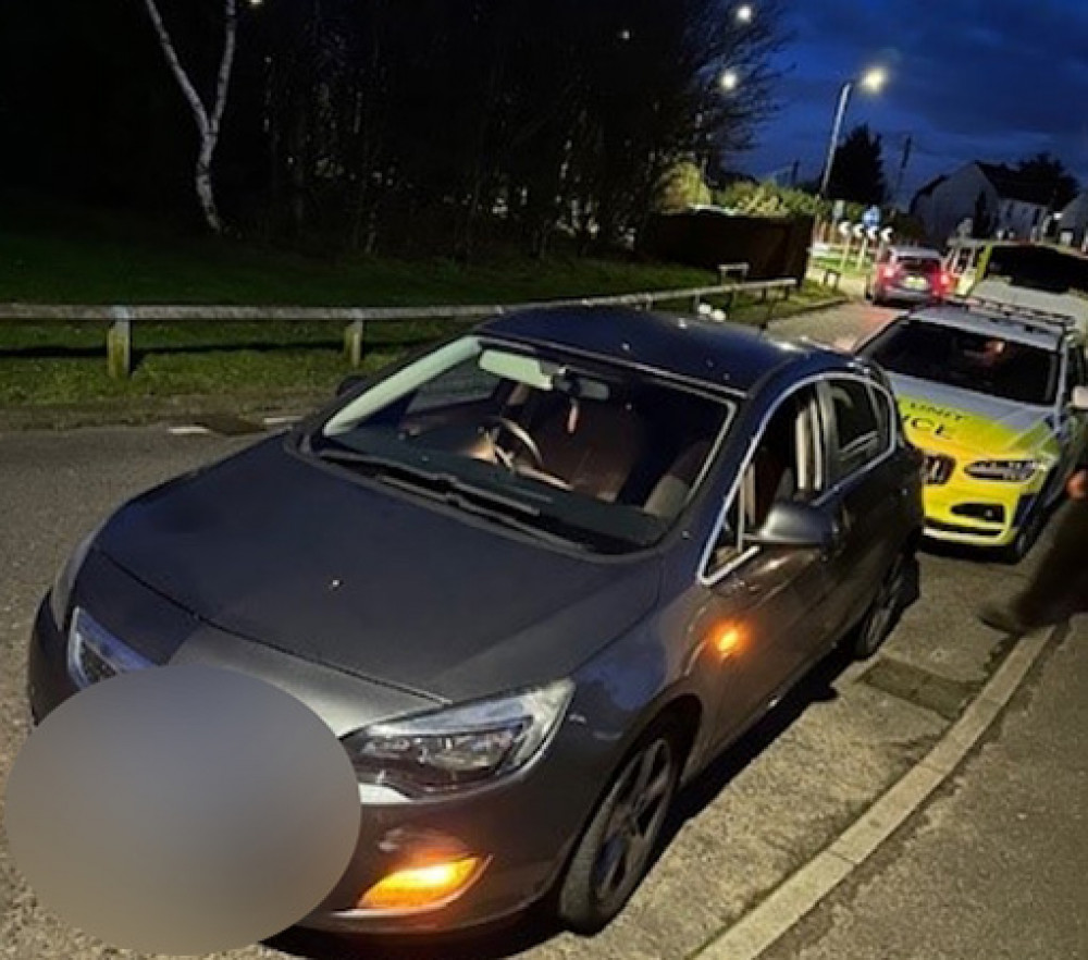 The car stopped in Chadwell St Mary.