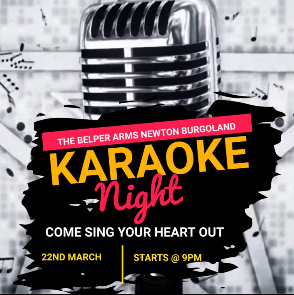 Karaoke Night at The Belper Arms, Newton Burgoland, near Ashby de la Zouch