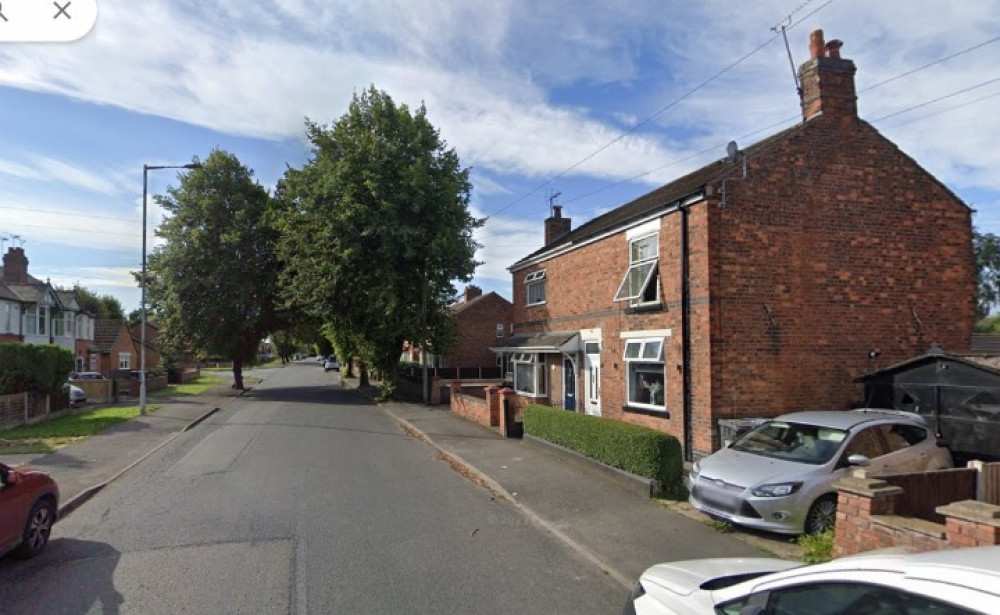 Nicholas Reynolds applied for permission to build the two houses on land to the rear of 203 and 205 Middlewich Street (Google).