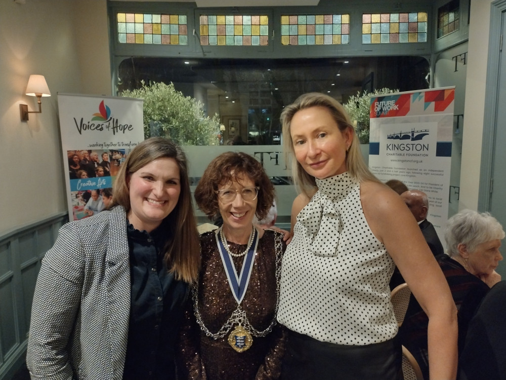 The office of Kingston's mayor, Cllr Diane White, hosted a fundraiser dinner on Wednesday at The French Table in Surbiton (Photo: Kingston Council)