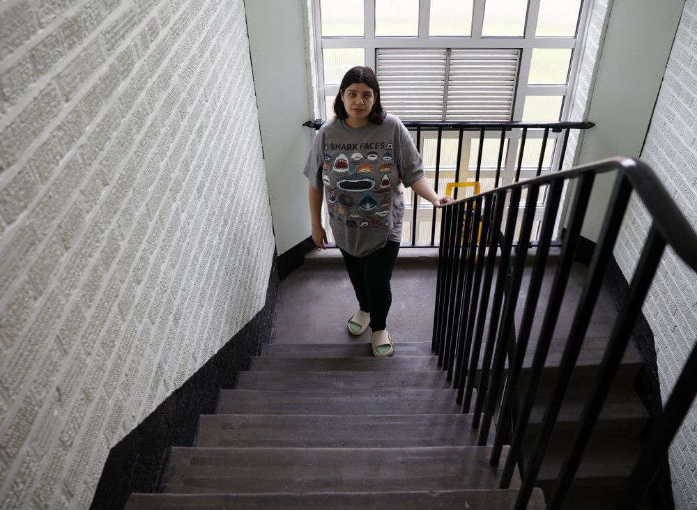 A pregnant mum has described living in a ‘nightmare’ block of flats where the lift keeps breaking down and a roof is leaking despite a long battle to get the issues fixed. (Photo Credit: Facundo Arrizabalaga/MyLondon).