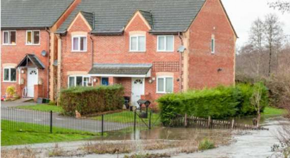 Cheshire East Council has introduced new planning guidance to promote better water management in new developments.(Photo: Flooded new builds - Getty images)