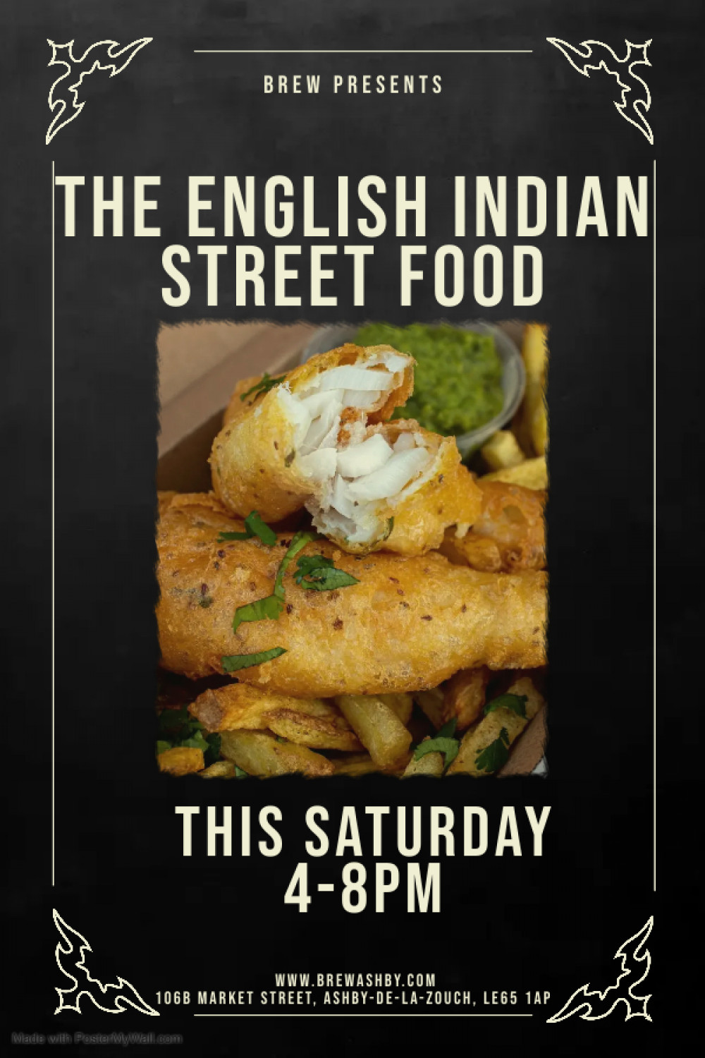 The English Indian Street Food Pop Up at at Brew, 106B Market Street, Ashby-de-la-Zouch The English Indian Street Food Pop Up at at Brew, 106B Market Street, Ashby-de-la-Zouch