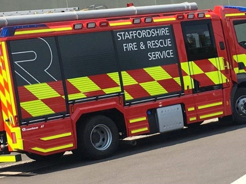 Firefighters were called to a house fire in Longton, Stoke-on-Trent, on Sunday night (Staffordshire Fire and Rescue Service).