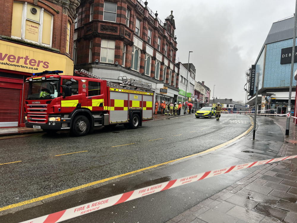 Emergency services are tackling a fire off Trinity Street, Hanley (Nub News).