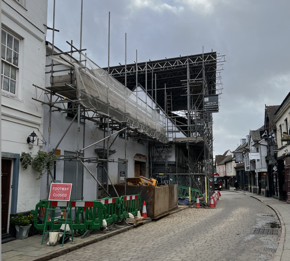 A new craft brewery is set to open on the site of the former Hawkins store in Hitchin town centre. PICTURE: Recent work carried out at the site of the former Hawkins. CREDIT: Hitchin Nub News 