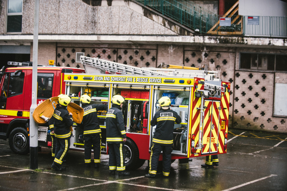 Fire crews were called out to a machine fire inside a Castle Cary commercial building (credit: Devon and Somerset Fire & Rescue Service)