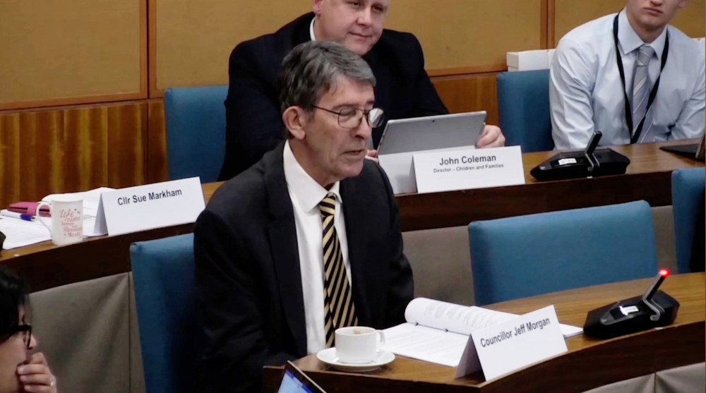 Cllr Morgan was one of three members that caused widespread outrage while discussing the county’s SEND provision (image via WCC web broadcast) Cllr Morgan was one of three members that caused widespread outrage while discussing the county’s SEND provision (image via WCC web broadcast)