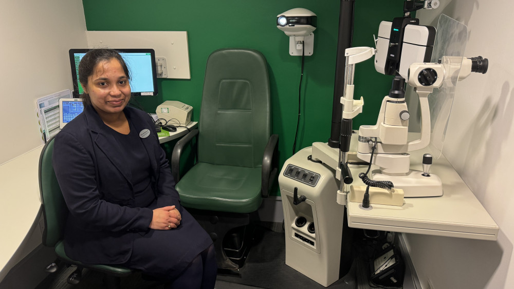 Vithursa Nanthakumar completed her pre-registration in Bishop Auckland and has recently joined the team at Specsavers Coalville. Photo: Specsavers