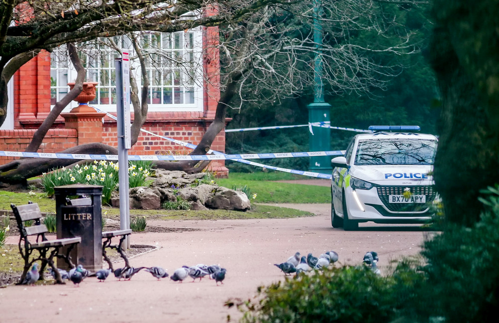 Police have set up a cordon at Thistleberry Parkway, Newcastle-under-Lyme (SWNS).