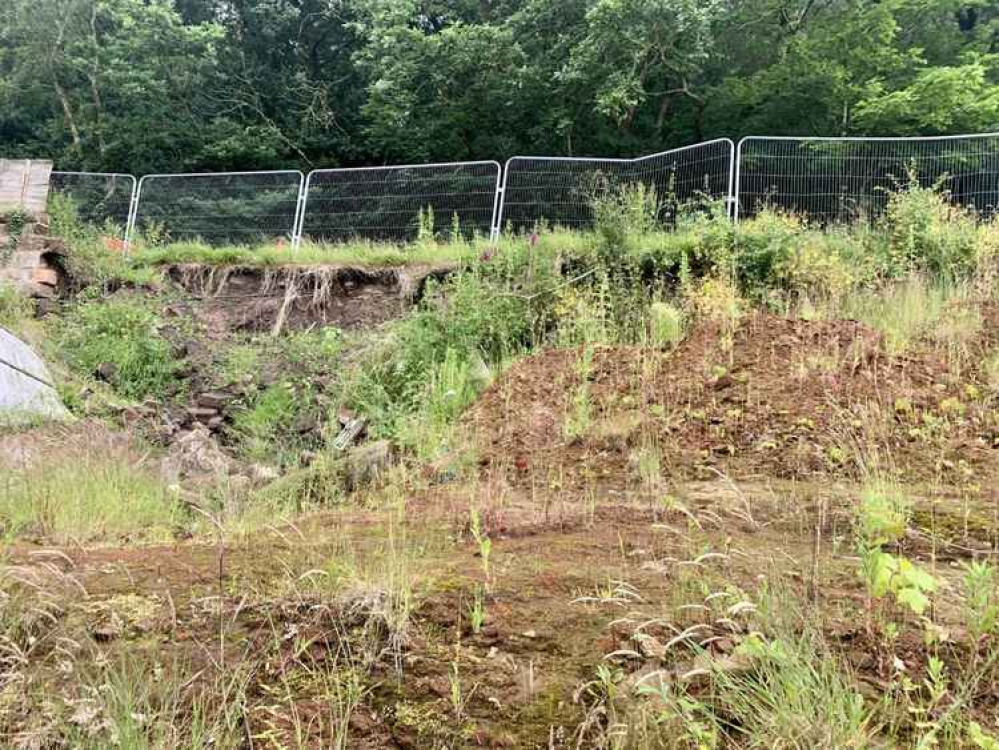 In December 2020, a retaining wall collapsed. In December 2020, a retaining wall collapsed.