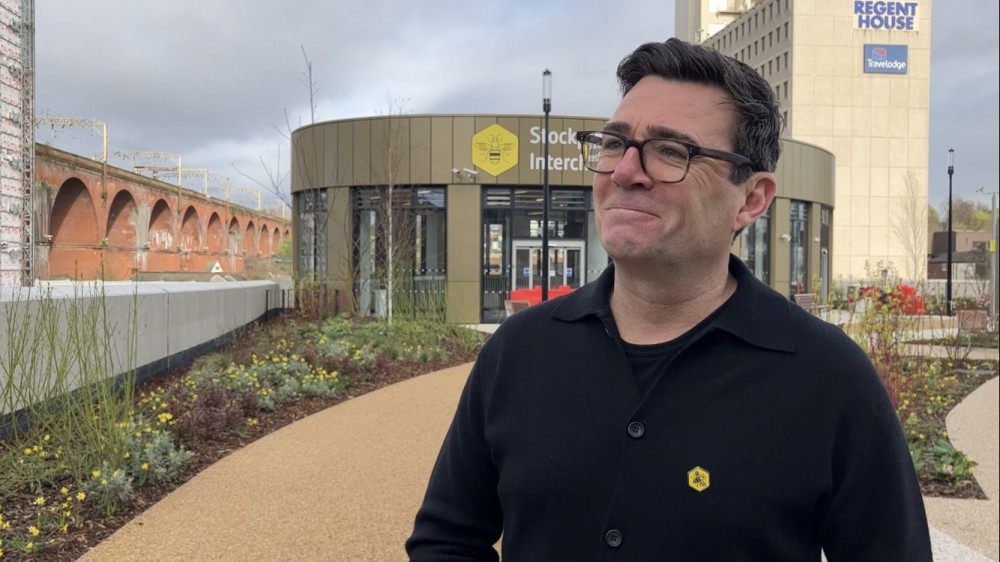 Greater Manchester Mayor Andy Burnham said a business case was being put together to bring Metrolink to Stockport and elsewhere in Greater Manchester (Image - LDRS)