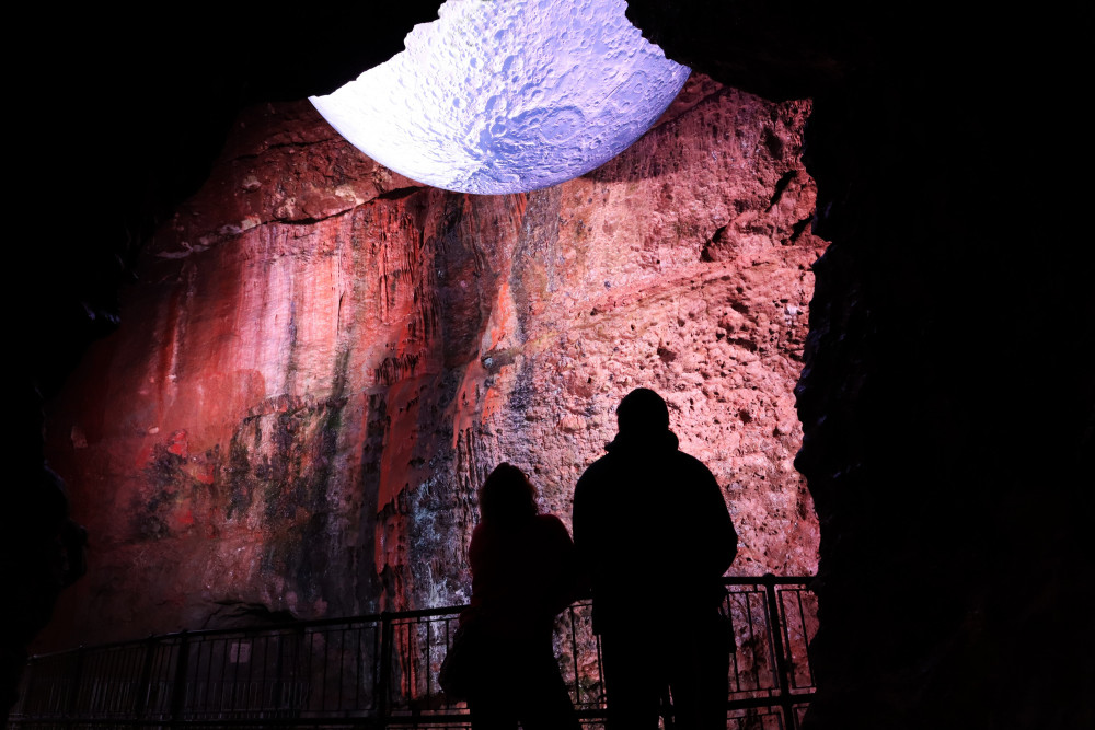 The Moon at Wookey Hole Caves The Moon at Wookey Hole Caves
