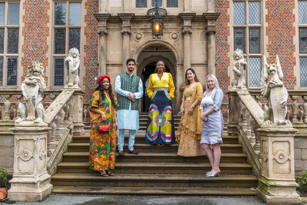 Alpha Omega Women Peace and Security (WPS) Foundation founder Amaka Lawton (centre) and friends who will be among those stepping out on May 13 in fashion show raising money for the cause (Jan Roberts).