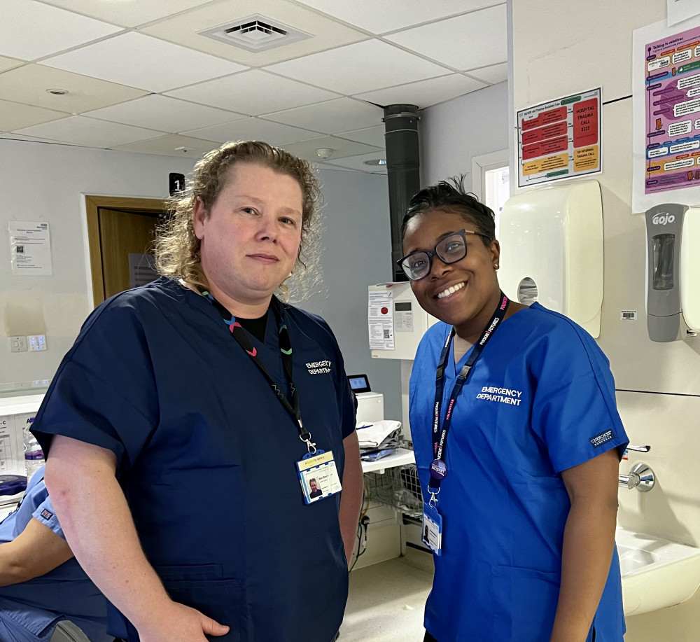 Ben Blackman Alcohol Care Team Leader (left) and Kishera Menzie Alcohol Care Team Nurse (credit: Hounslow Council).