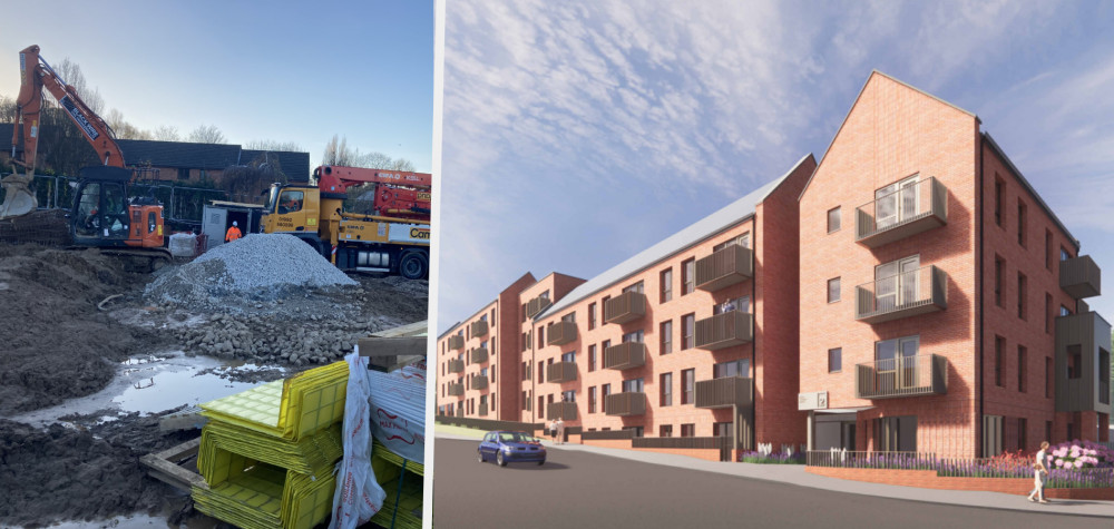 Progress continues on the development of 73 apartments on King Street West, with a completion date set for Spring 2025 (Images - Alasdair Perry / planning document) Progress continues on the development of 73 apartments on King Street West, with a completion date set for Spring 2025 (Images - Alasdair Perry / planning document)
