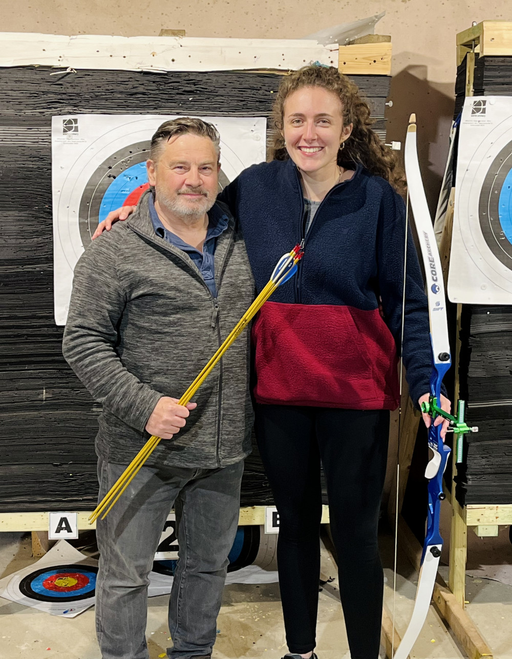 Club member Frances Eyre (pictured right) nominated coach Mike Philliskirk (pictured left) , image  (WCA) 