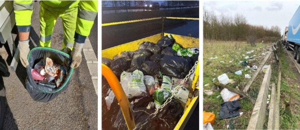 Some of the rubbish collected from the South West since April 2023, image National HIghways Some of the rubbish collected from the South West since April 2023, image National HIghways