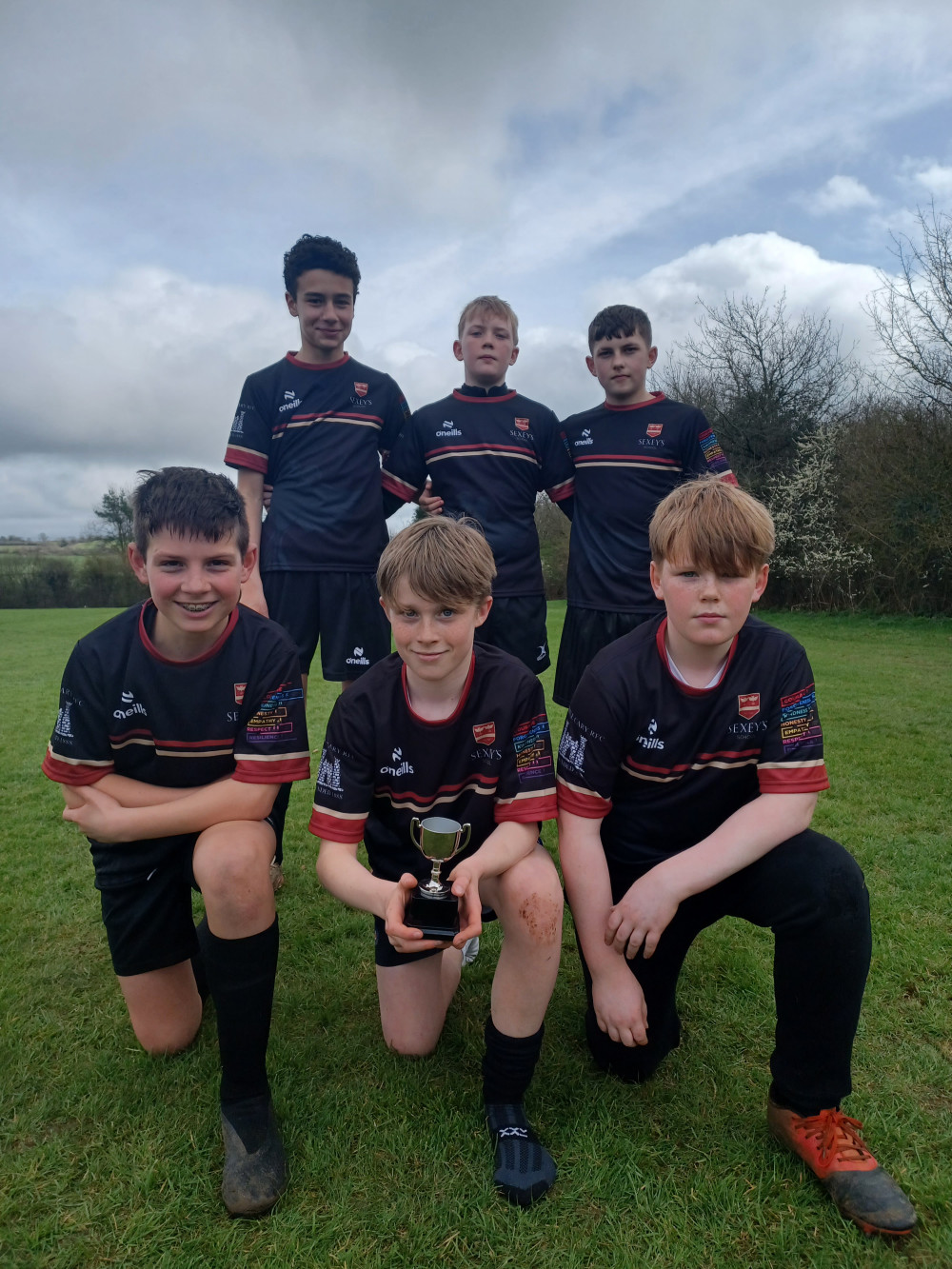 Boys with trophy