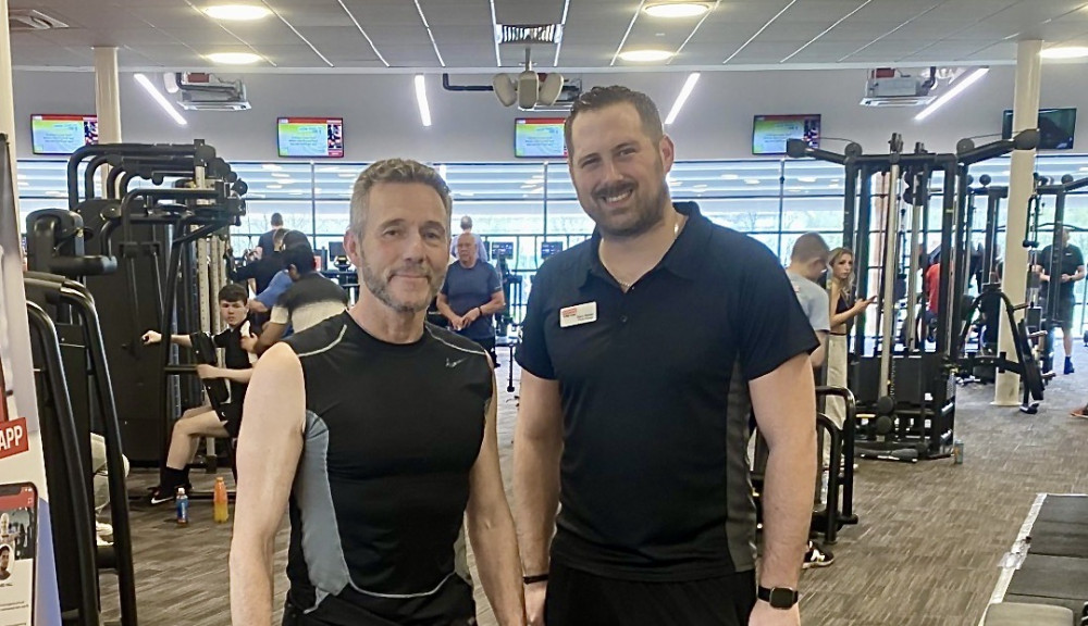 Dave Sansom and Gary Nettel at Whitwick and Coalville Leisure Centre. Photo: Everyone Active