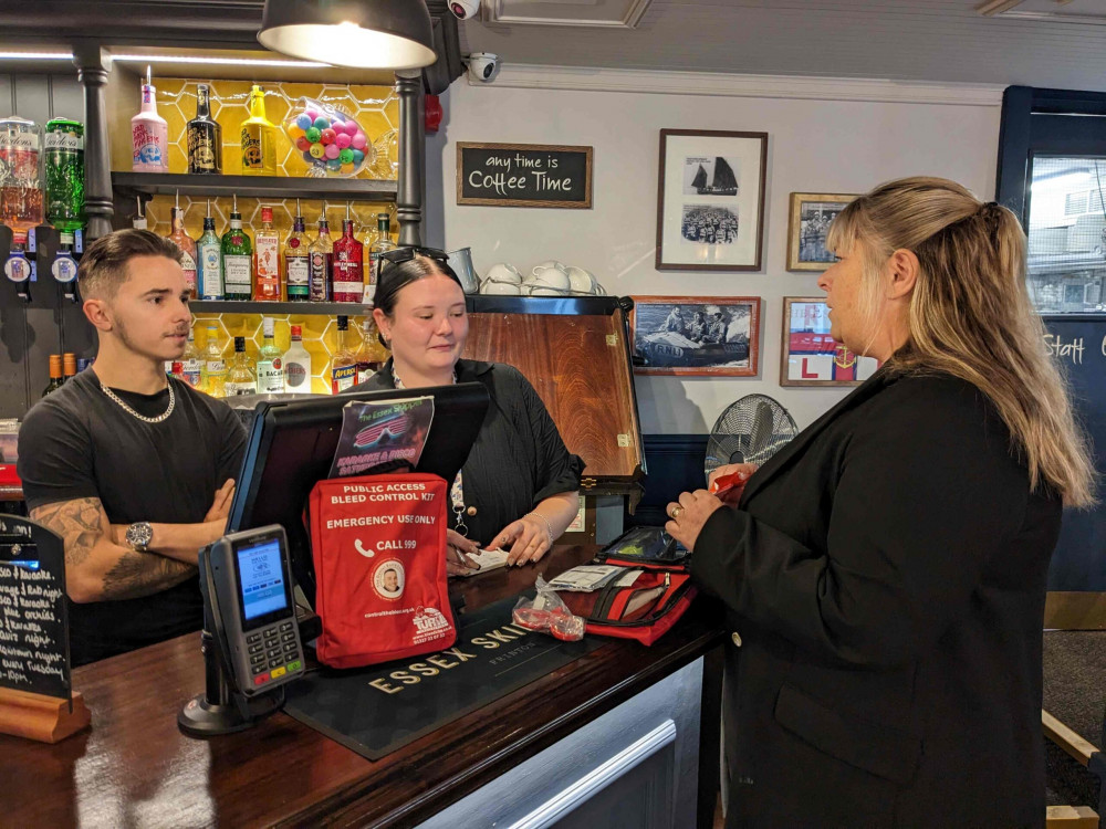 Julie Taylor at a pub in Frinton. (Photo: LDRS)