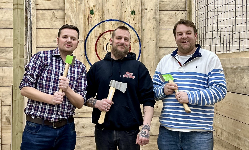 The Axecape Coalville team (l-r)Jason Thickpenny, Mark Axford-Whittaker and Adam Goodger