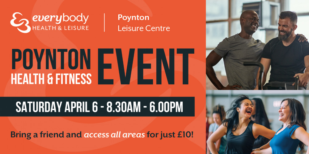 Everybody Leisure Poynton will host a FREE health and fitness event for those looking for an introduction to new sports and activities (Image - Everybody Leisure) Everybody Leisure Poynton will host a FREE health and fitness event for those looking for an introduction to new sports and activities (Image - Everybody Leisure)
