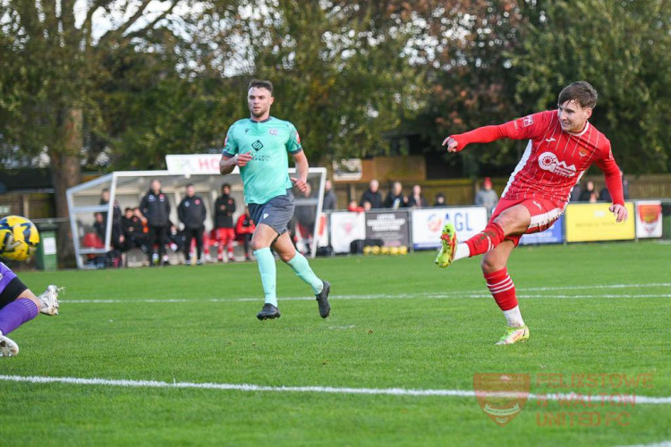 Callum Harrison hit winner for Felixstowe (Picture: Nub News library)