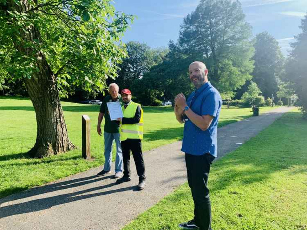 Frodsham & Helsby Rotary Club presented Andrew with a certificate for his achievements Frodsham & Helsby Rotary Club presented Andrew with a certificate for his achievements