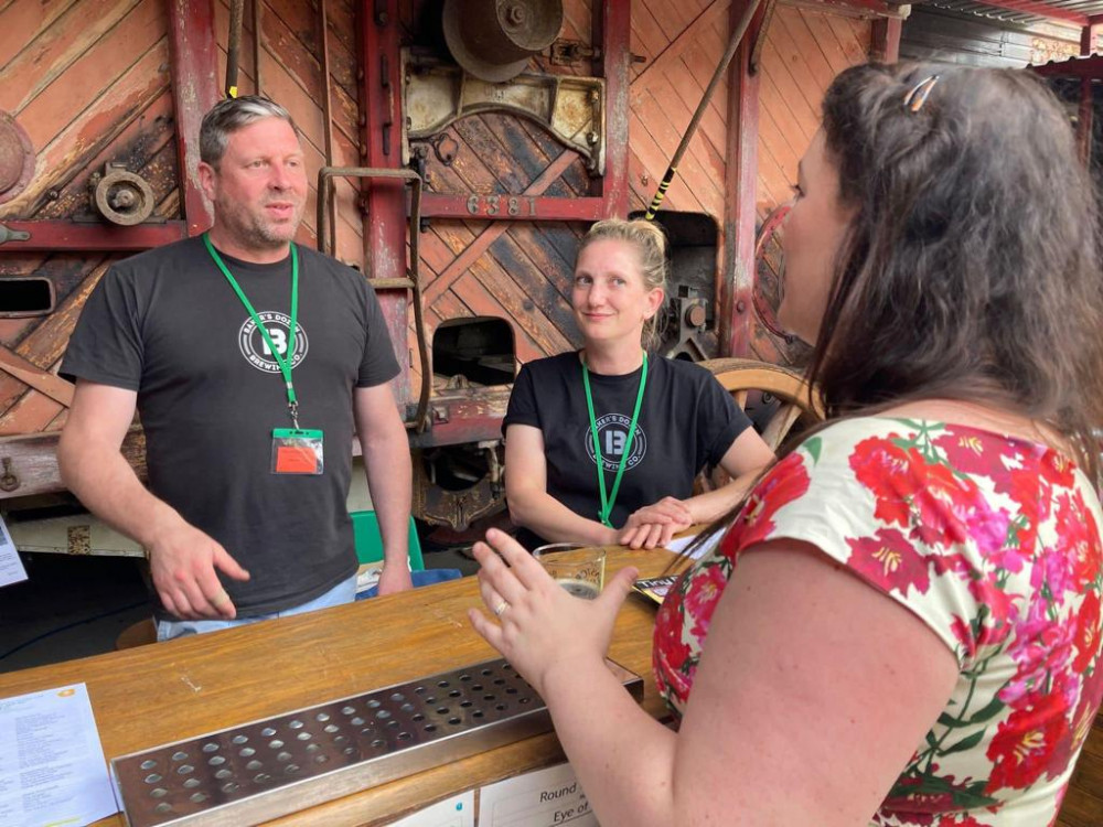 Alicia Kearns MP meeting the local brewers