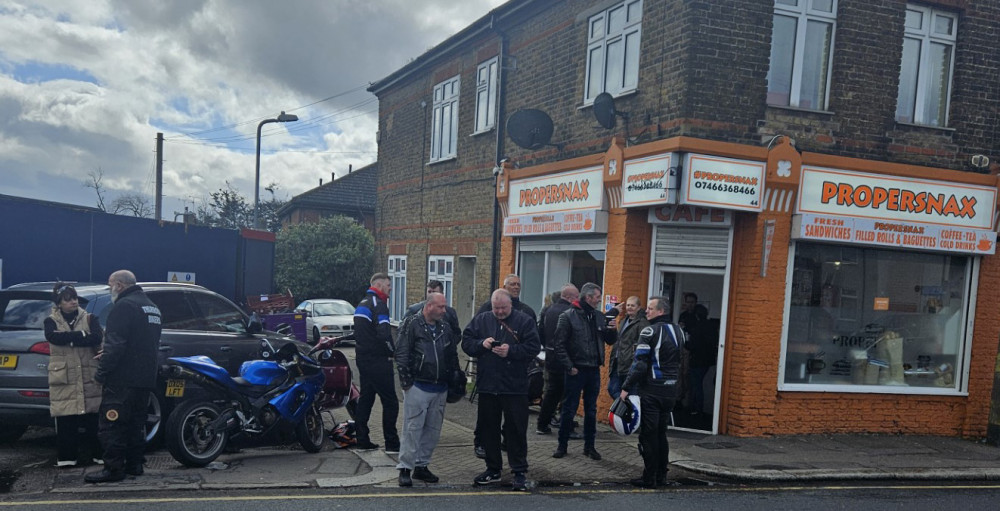 Thurrock Bikers proved popular with the children. 