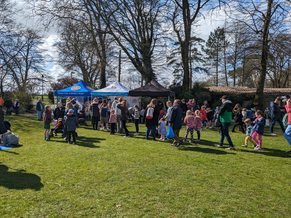 The Easter Egg hunt gets underway (Photo: SMTC) 