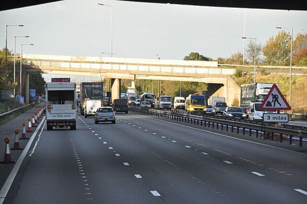 More than 100 vehicles were stopped on the M6 during a two-week crackdown on the M6 in Staffordshire (Wiki Commons).