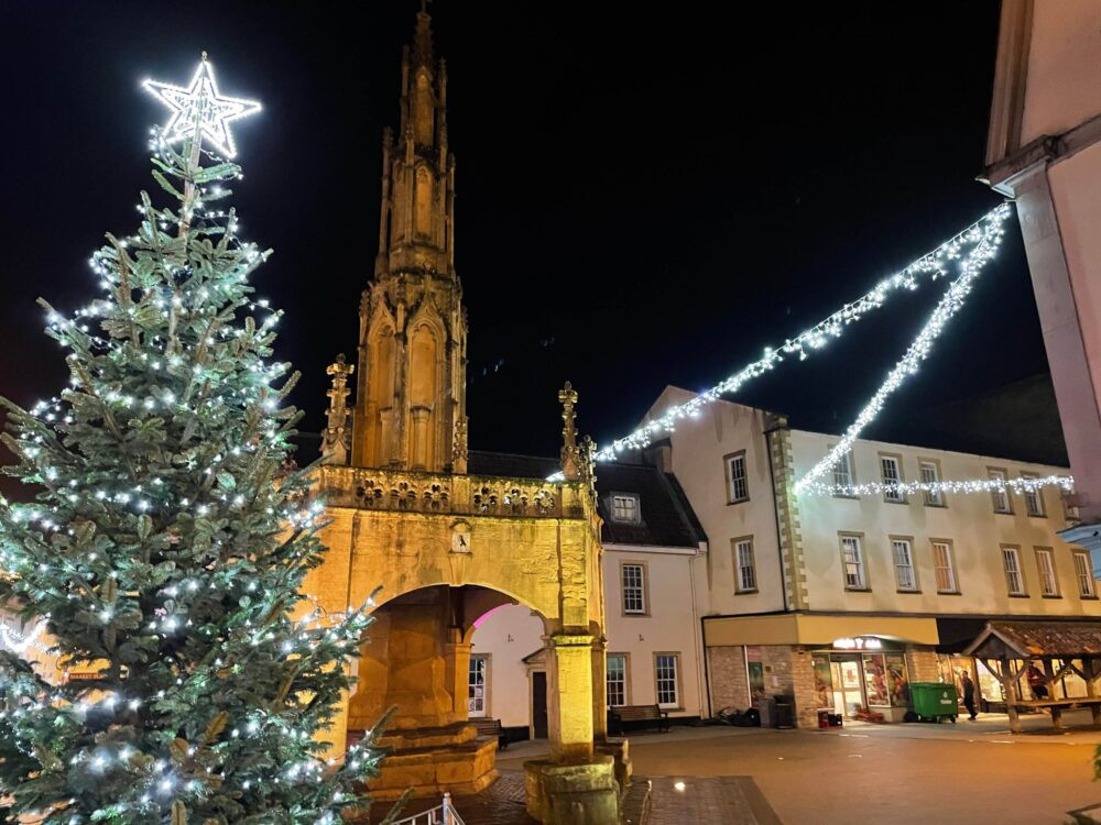  A previous display of the Shepton Mallet Christmas Lights | Photo: Shepton Mallet Town Council